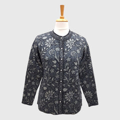WOMEN'S R NECK CARDIGAN