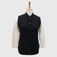 WOMEN'S SLEEVELESS CARDIGAN