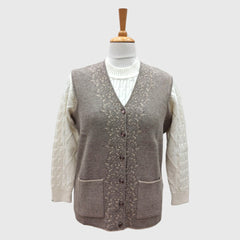 WOMEN'S SLEEVELESS CARDIGAN