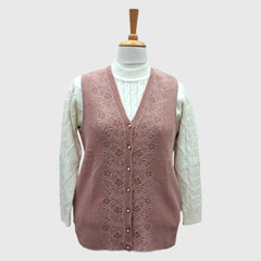 WOMEN'S SLEEVELESS CARDIGAN