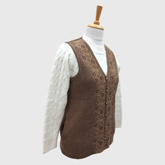 WOMEN'S SLEEVELESS CARDIGAN