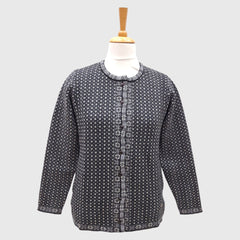 WOMEN'S R NECK CARDIGAN
