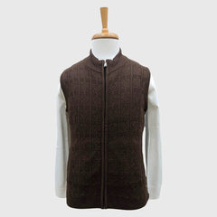 MEN'S SLEEVELESS FULL ZIP REVERSIBLE SWEATER