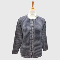 WOMEN'S R NECK CARDIGAN
