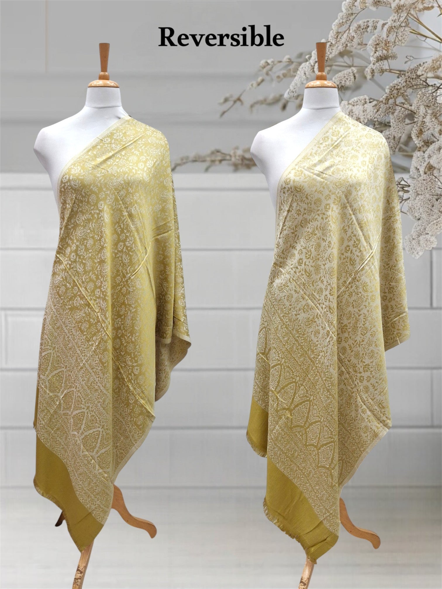 WOMEN'S WOOLEN STOLE REVERSIBLE