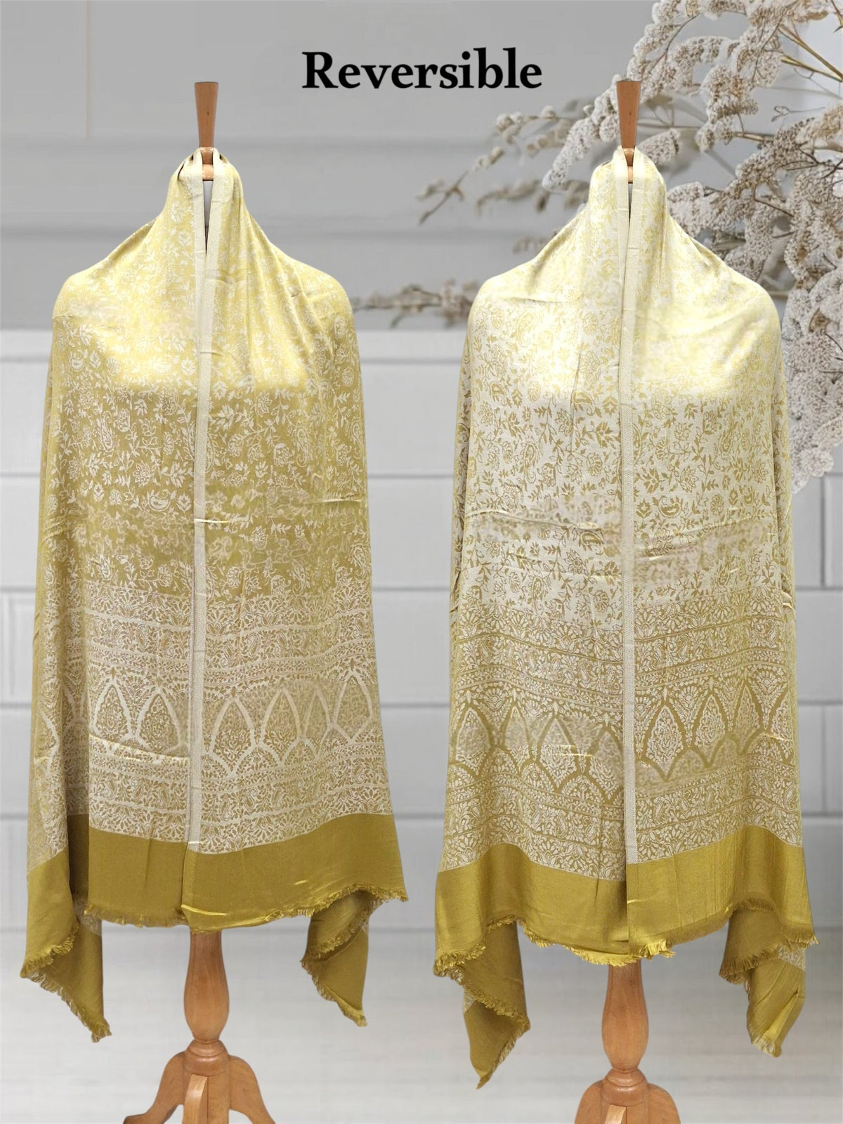 WOMEN'S WOOLEN STOLE REVERSIBLE