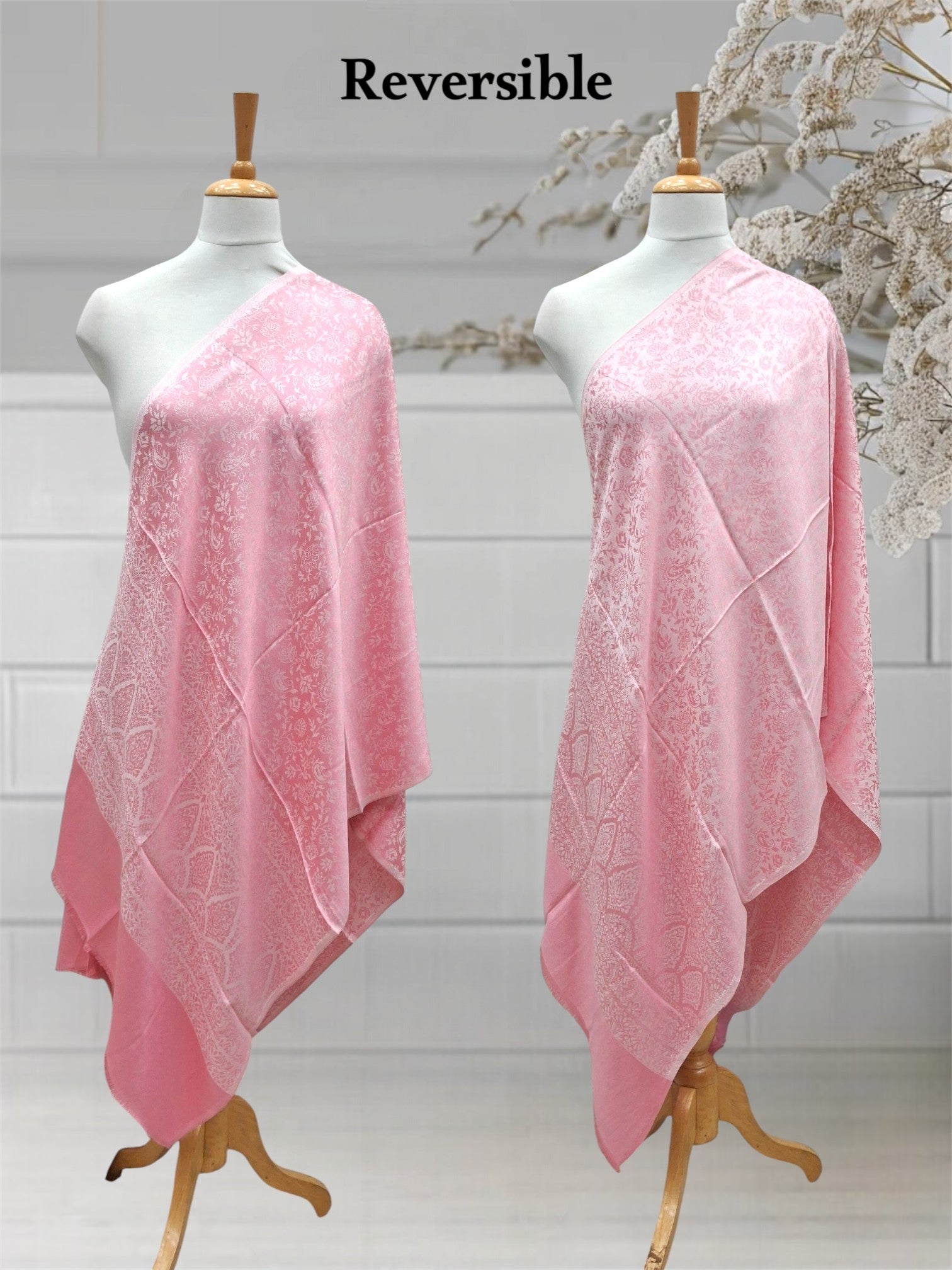 WOMEN'S WOOLEN STOLE REVERSIBLE