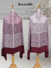 WOMEN'S WOOLEN STOLE REVERSIBLE