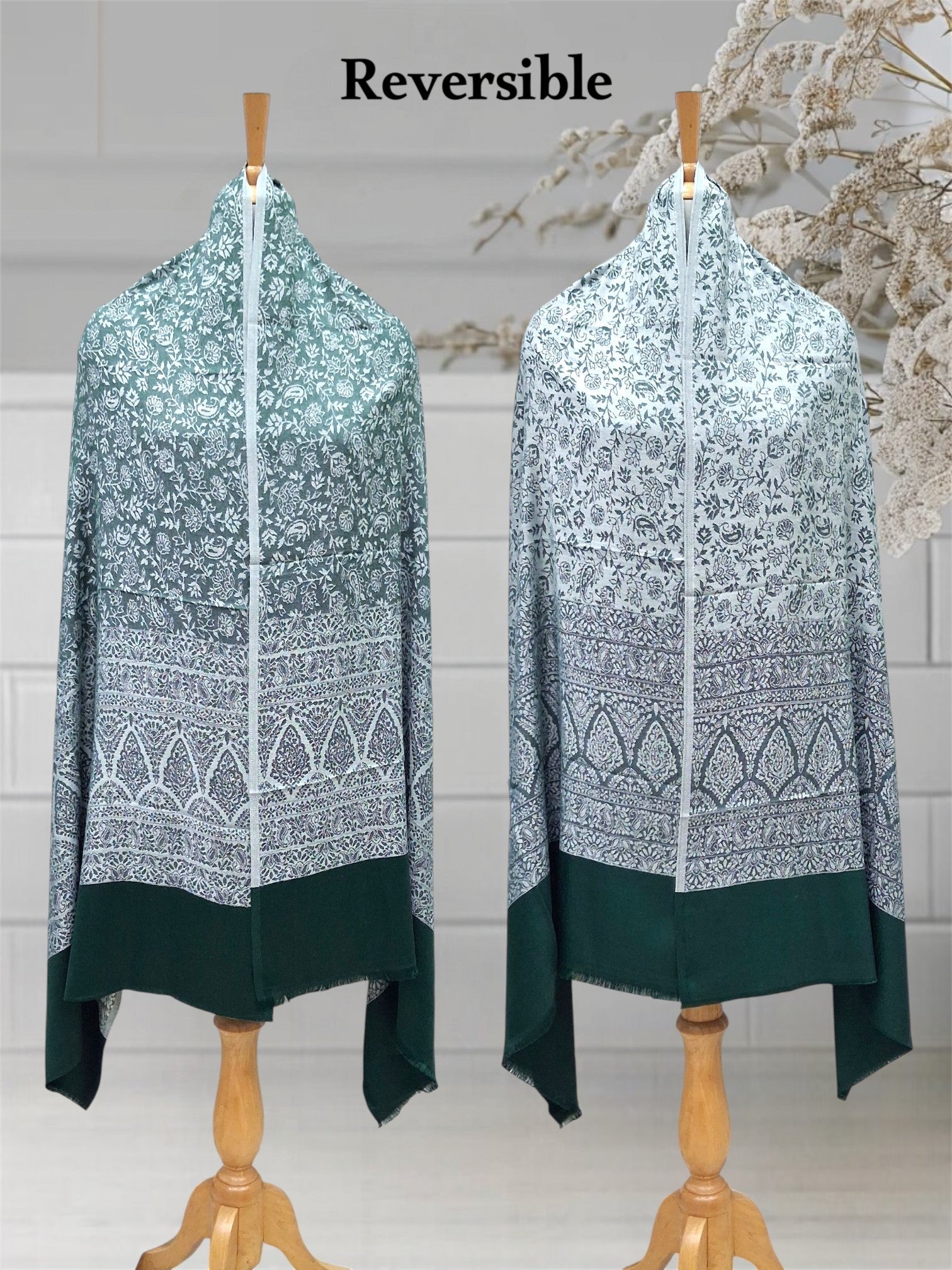 WOMEN'S WOOLEN STOLE REVERSIBLE