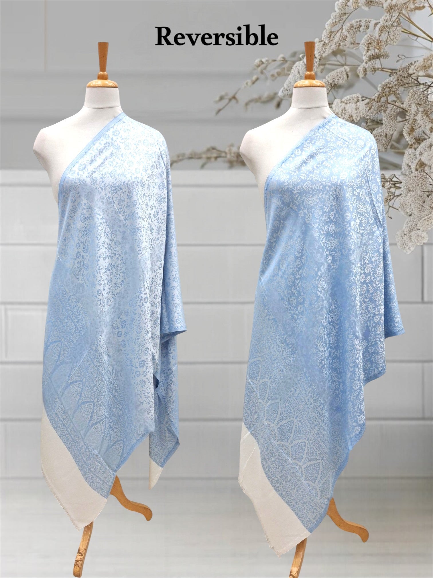 WOMEN'S WOOLEN STOLE REVERSIBLE