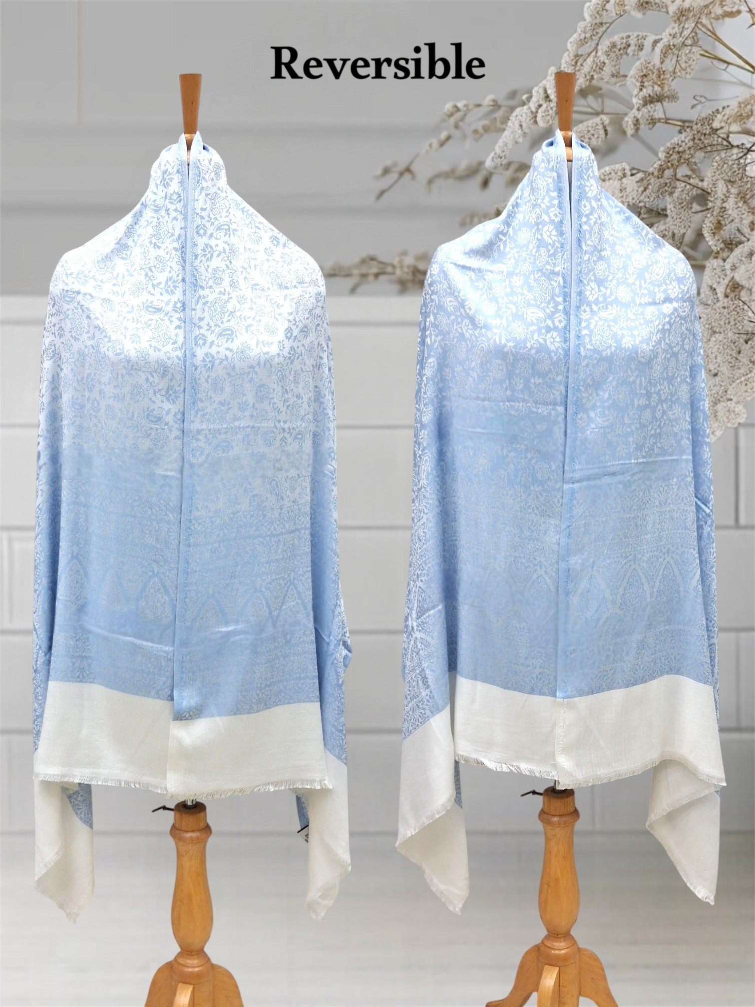 WOMEN'S WOOLEN STOLE REVERSIBLE