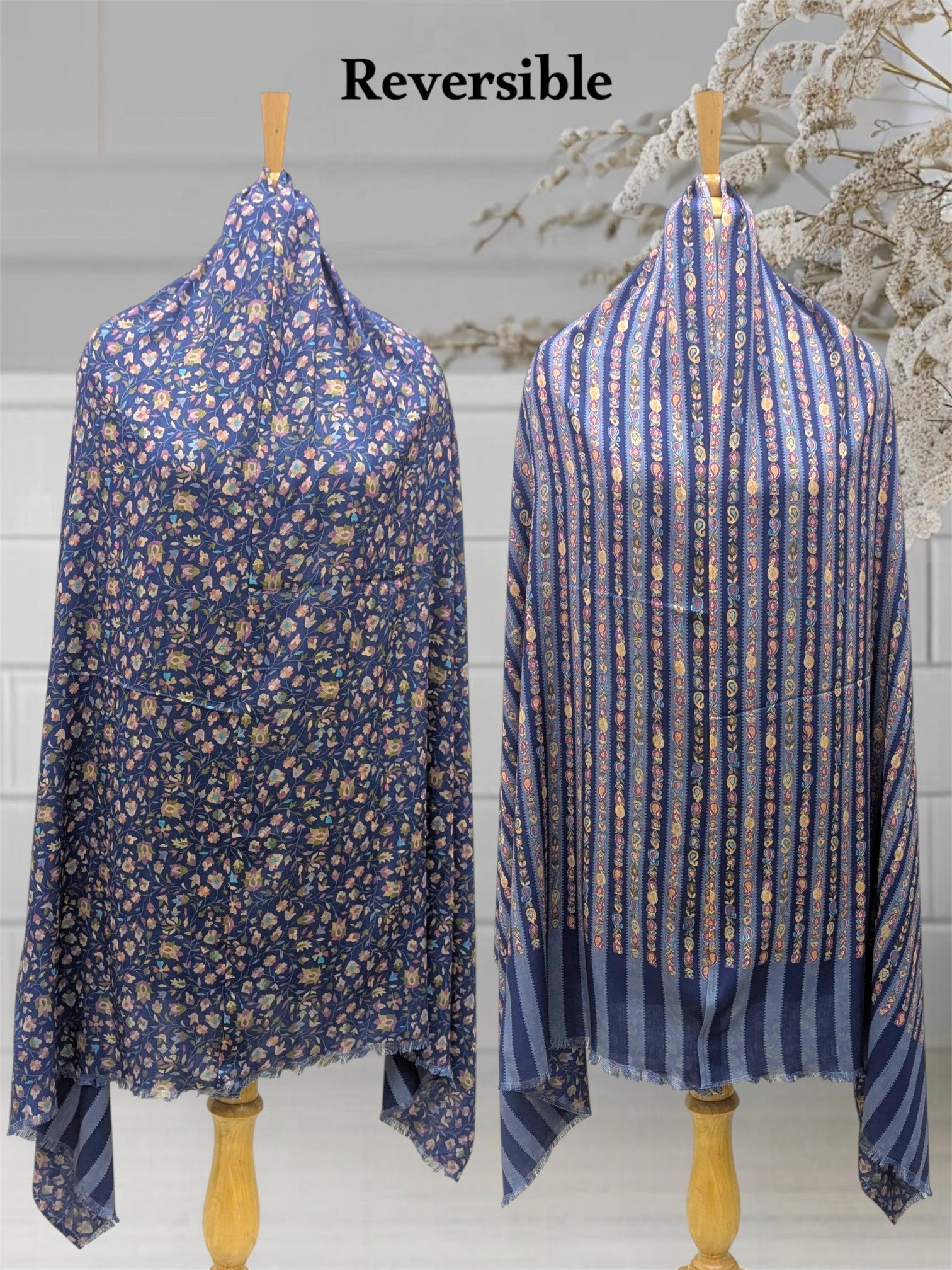 WOMEN'S WOOLEN STOLE REVERSIBLE
