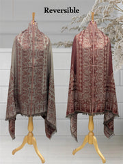 WOMEN'S SHAWL ACRO WOOL REVERSIBLE