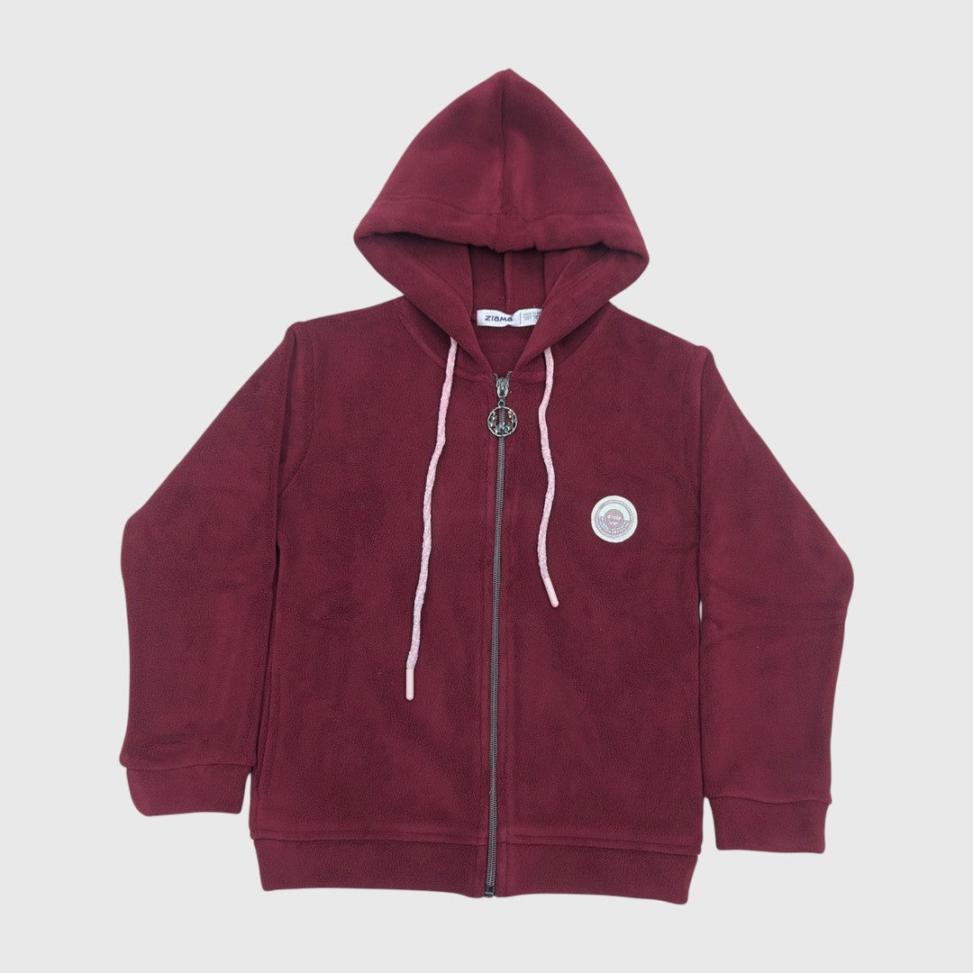 GIRL'S FULL ZIP WITH HOOD SWEATSHIRT