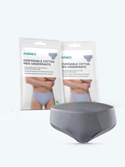 TRAVEL BLUE TRAVEL 6207 ONE 2436 DISPOSABLE COTTON MEN UNDERPANTS GREY GEN#995.00
