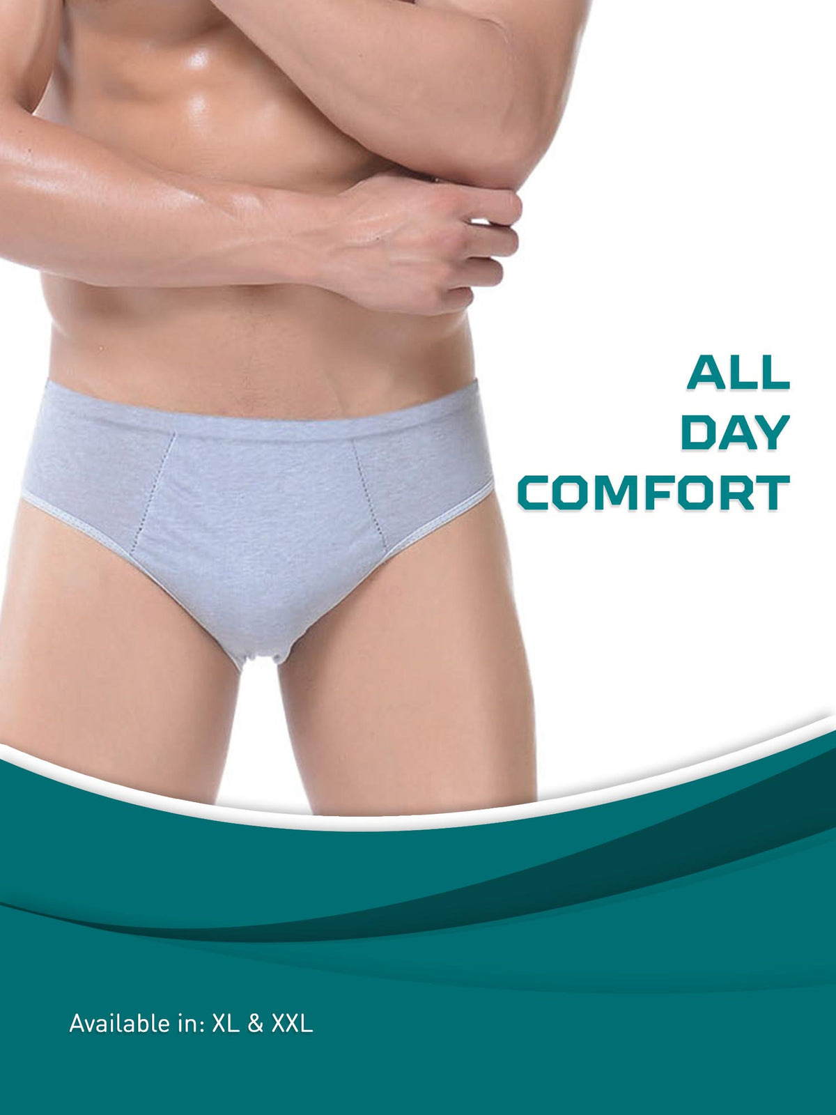 TRAVEL BLUE TRAVEL 6207 ONE 2436 DISPOSABLE COTTON MEN UNDERPANTS GREY GEN#995.00
