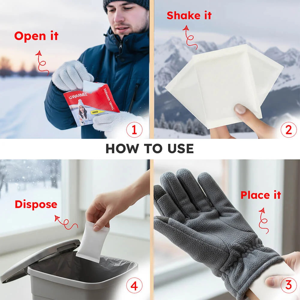 Hand Warmer (Pack of 3 + 1 Pairs )