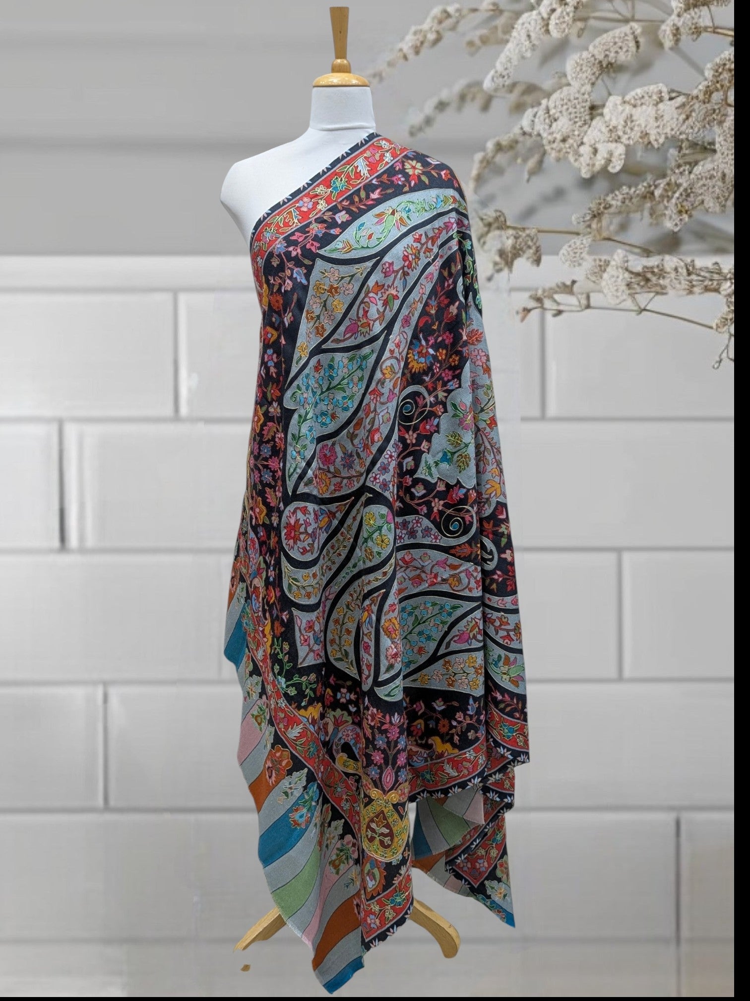 WOMEN SHAWL ACRO WOOL