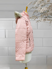 Women Jacket Pink Snow and Wind Resistance 7124