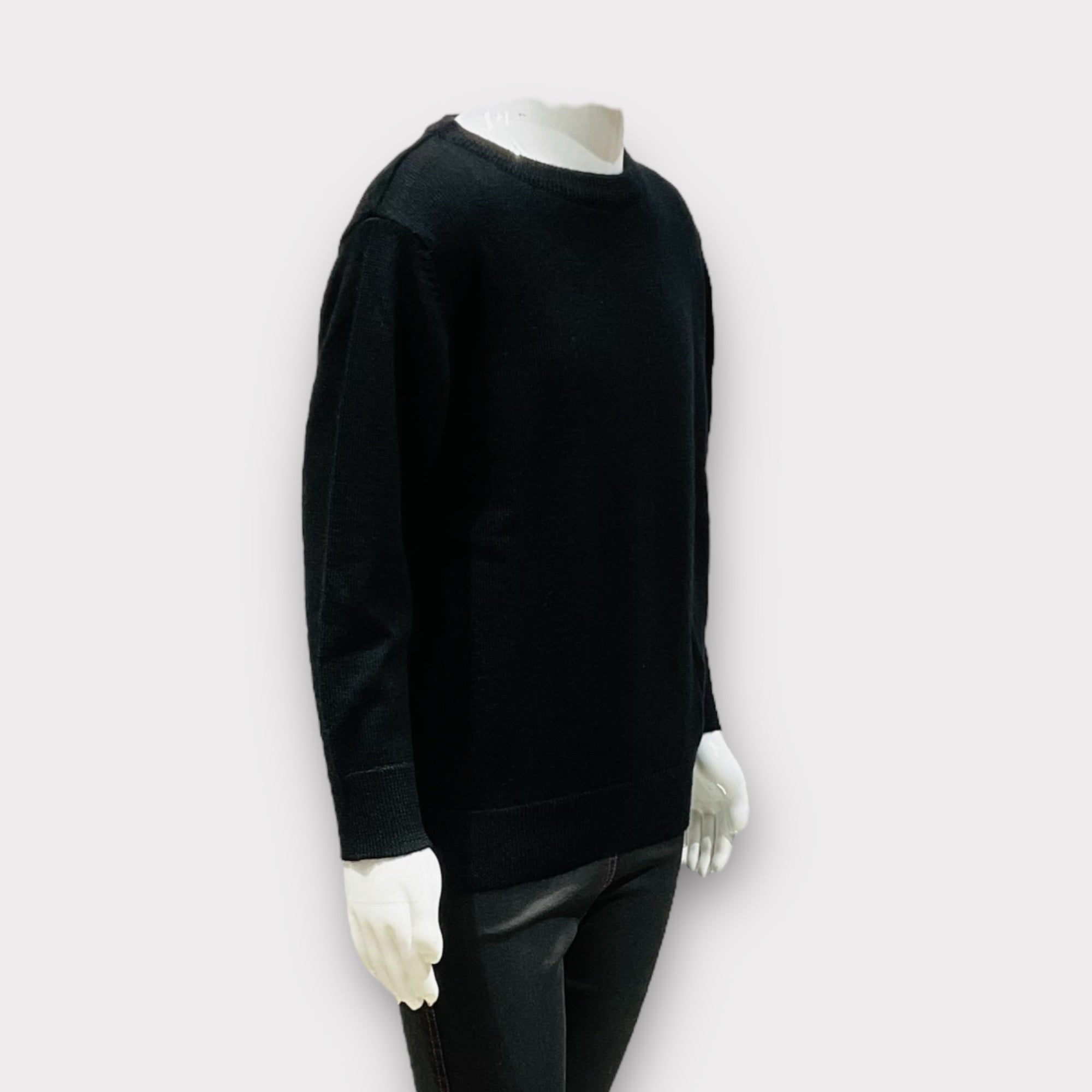 Kids Pure Wool Sweater 350836 Black