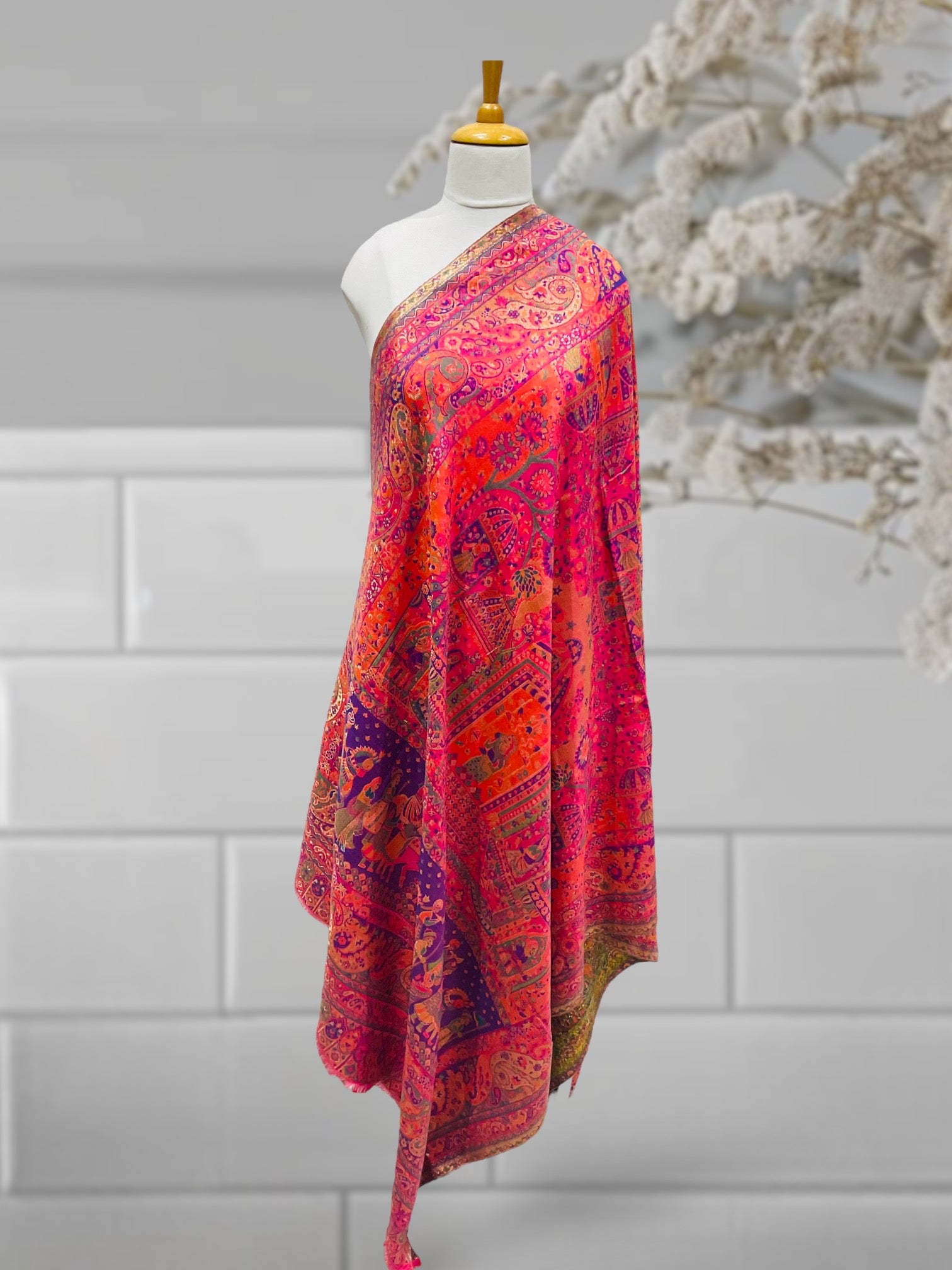 WOMEN SHAWL ACRCO WOOL