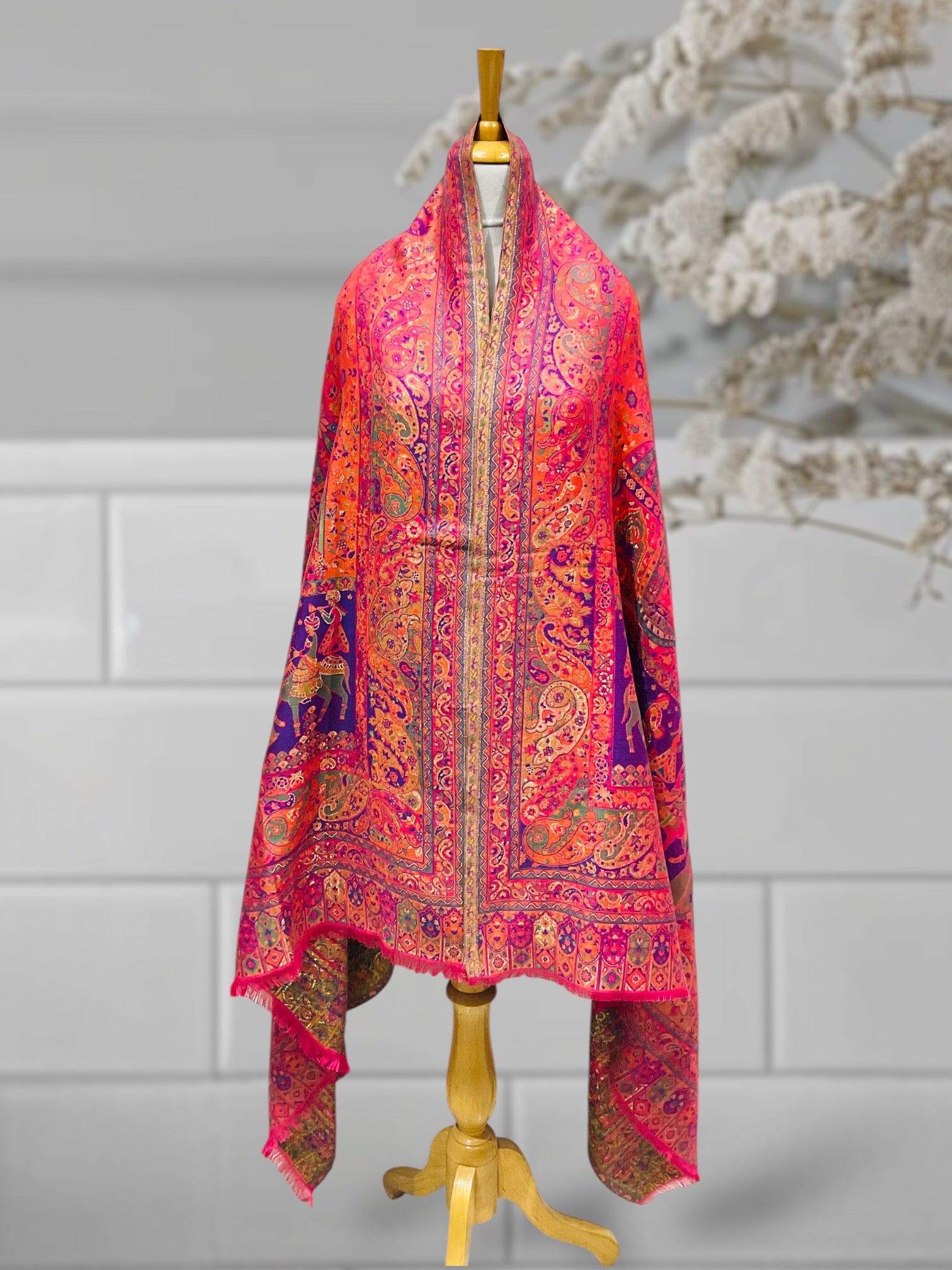 WOMEN SHAWL ACRCO WOOL