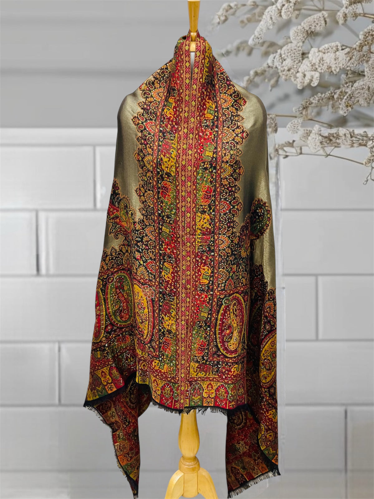 Women Kani Moonlight Zari Shawl