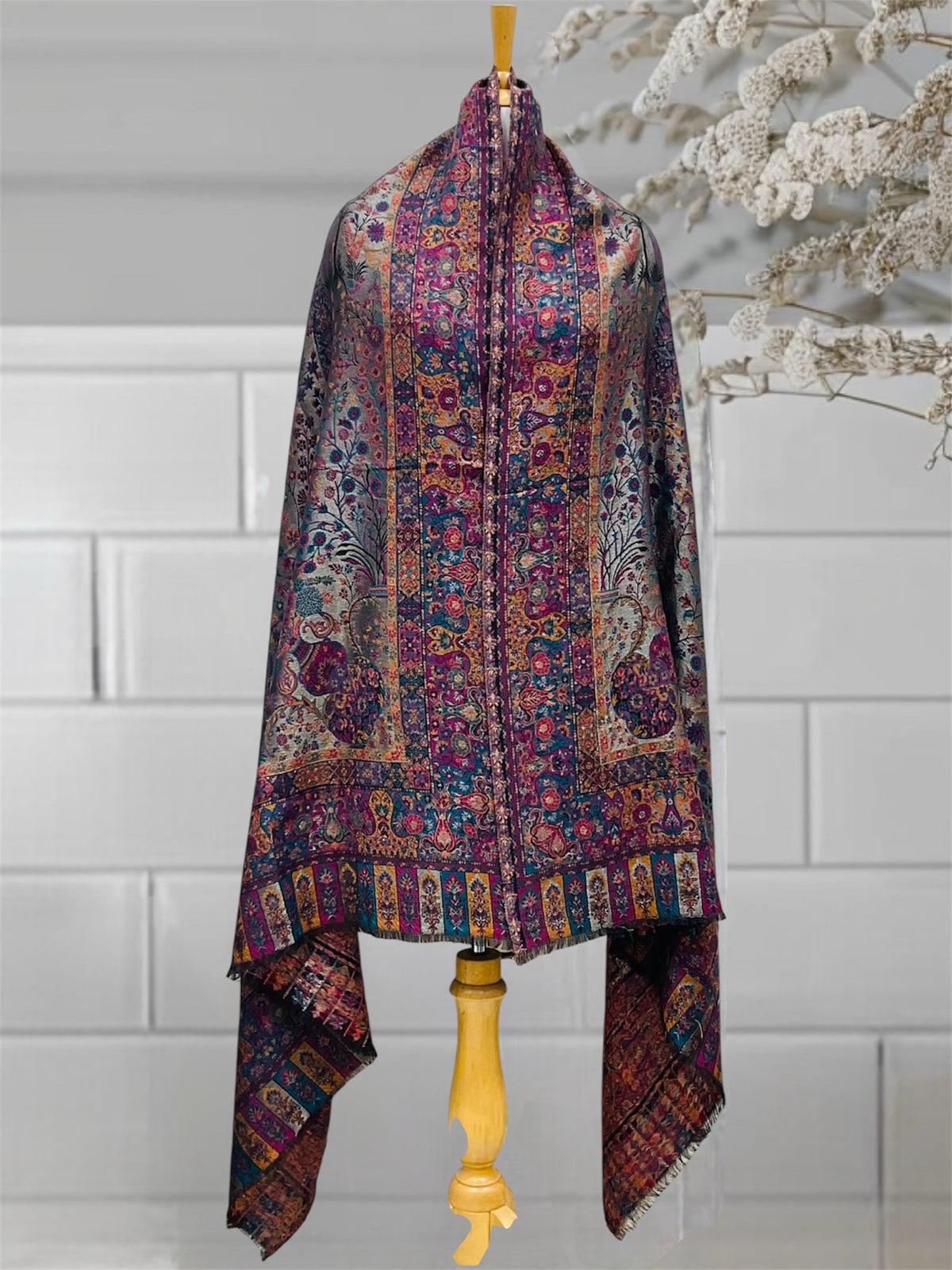 WOMEN SHAWL ACRO WOOL