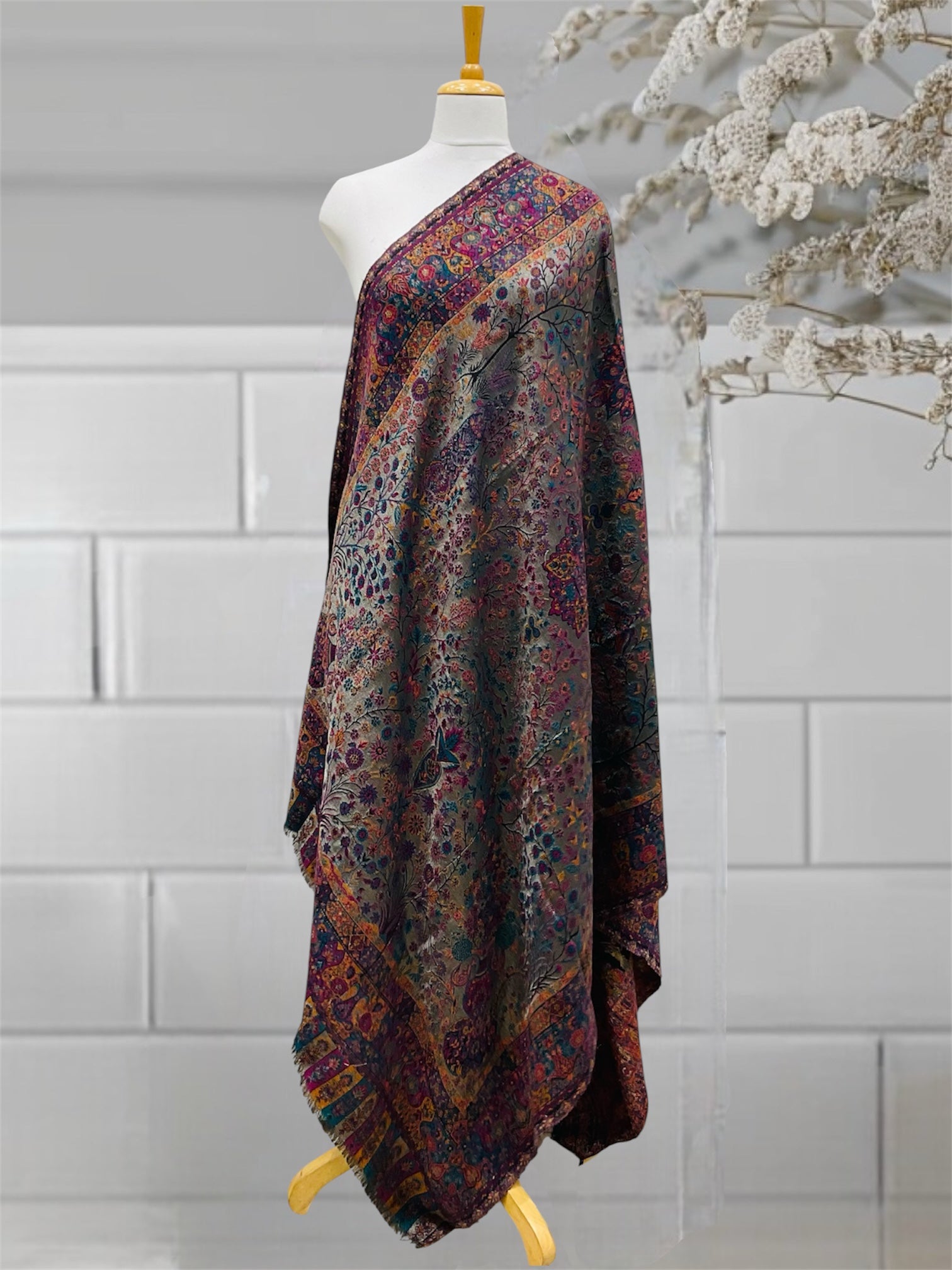 WOMEN SHAWL ACRO WOOL
