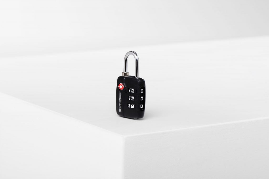 TSA Approved Suitcase Padlock - 3 Dial Combination - Pack of 2