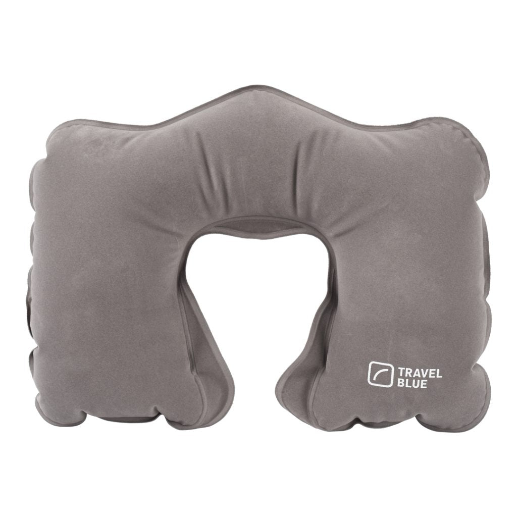 Inflatable Travel Neck Pillow - Grey