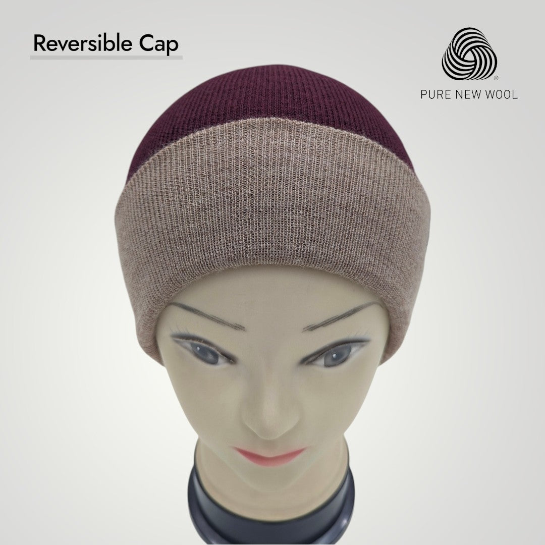 Pure Wool Reversible Cap