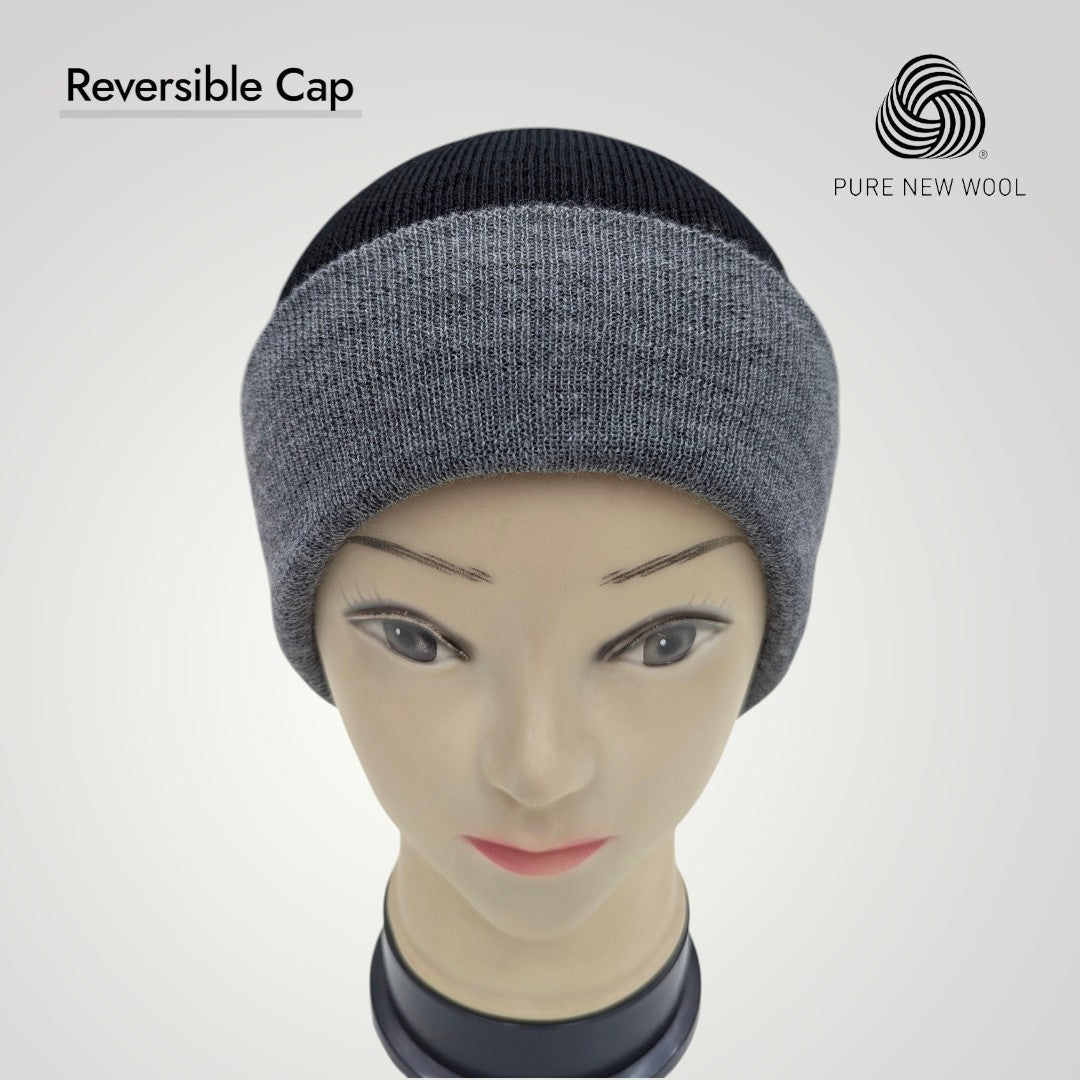 Pure Wool Reversible Cap