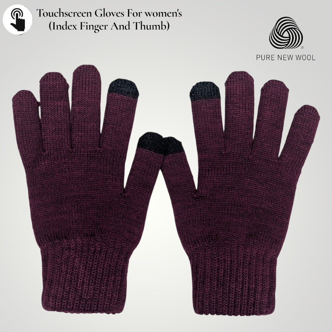 WOMEN'S PURE WOOL GLOVES