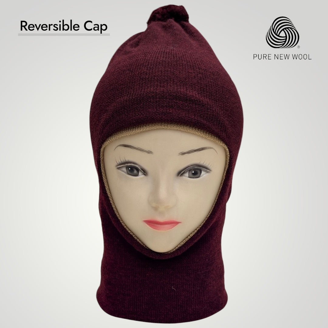 Pure Wool Reversible Cap