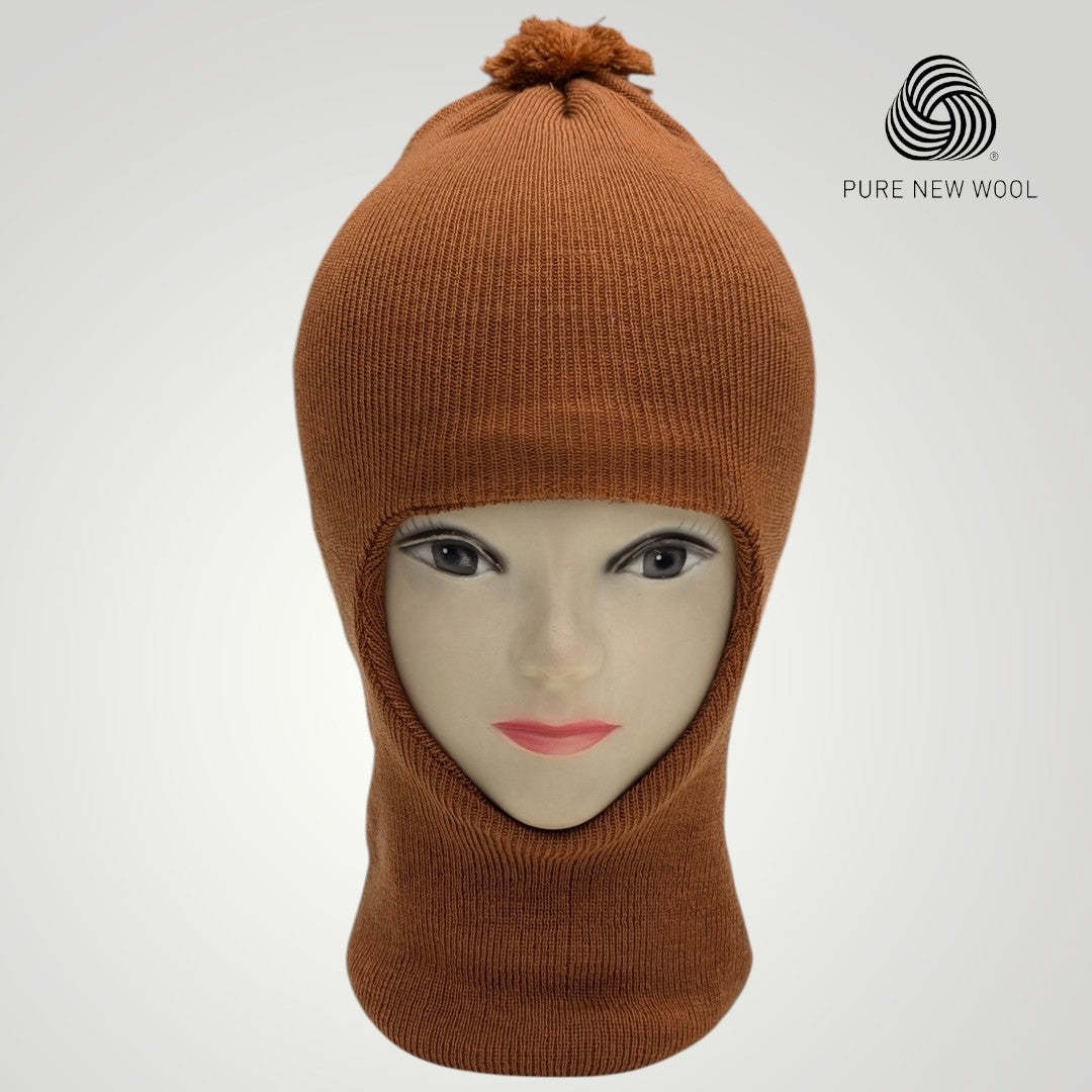 PURE WOOL KIDS MONKEY CAP