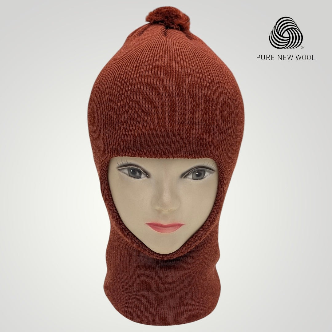 PURE WOOL KIDS MONKEY CAP