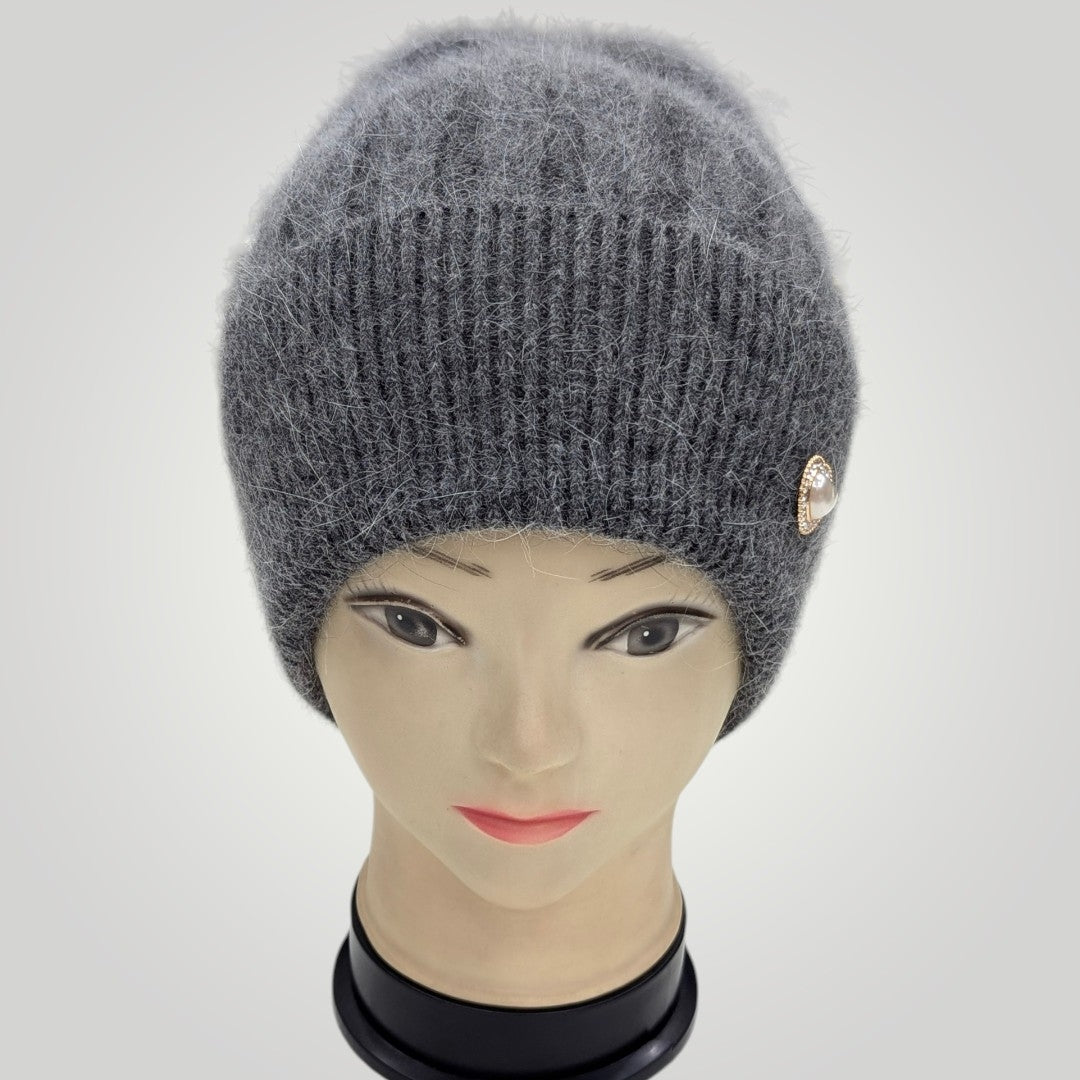 WOMEN'S ANGOORA WOOL CAP