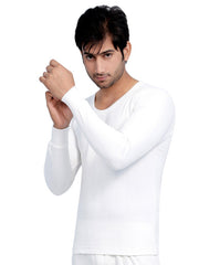 Men FS Cotton Body Warmers White 300 Quilted Thermals