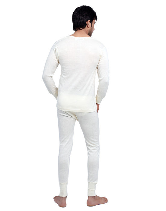 Mens merino Wool FS thermal Set Cream 523 Pure Merino Wool & WoolMark Certified 100% natural and breathable Wear Wool, Not Fossil Fuel